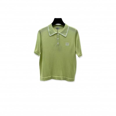 LOEW EMBROIDERED KNIT SHORT SLEEVE